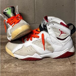 Nike Air Jordan 7 Retro Hare Shoes OG 2015 VII White 304775-125 Mens Sz 13 RARE